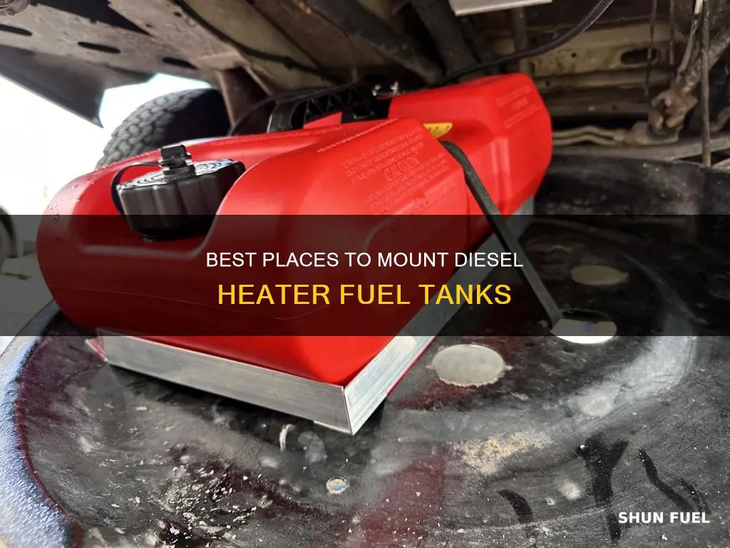 where to mount diesel heater fuel tank