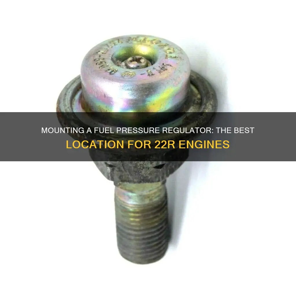 where to mount fuel pressure regulator on 22r