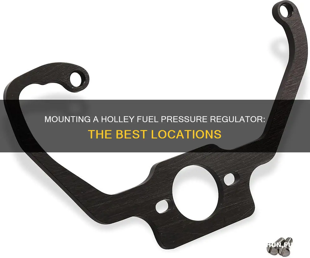 where to mount holley fuel pressure regulator