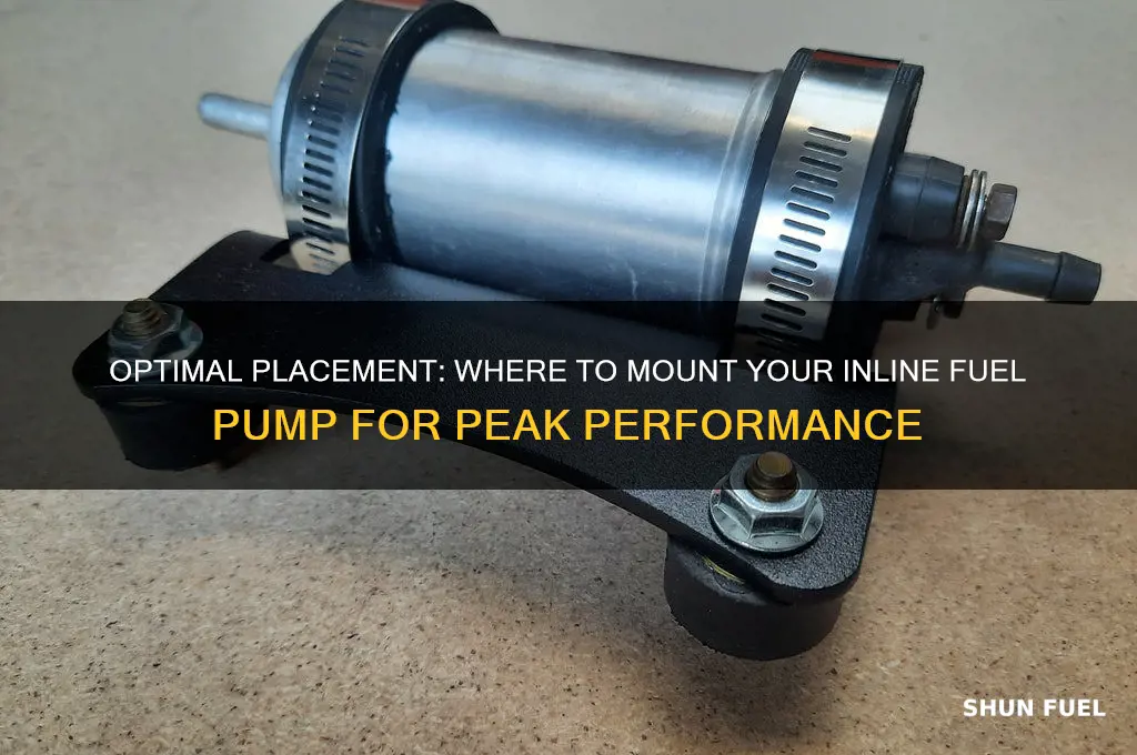 where to mount inline fuel pump