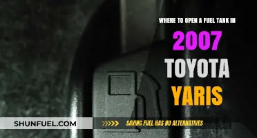 Finding the Fuel Tank in a 2007 Toyota Yaris