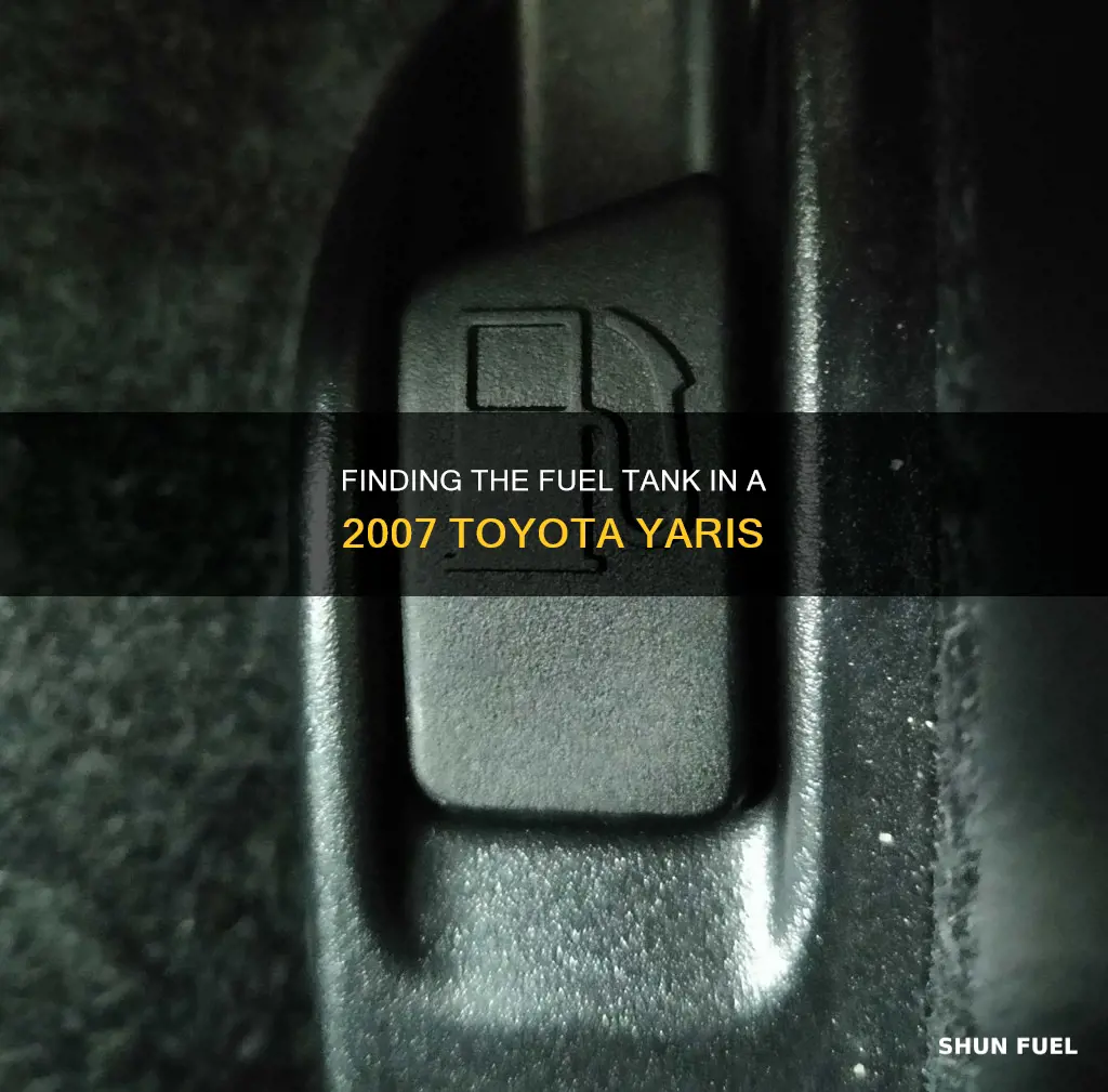 where to open a fuel tank in 2007 toyota yaris