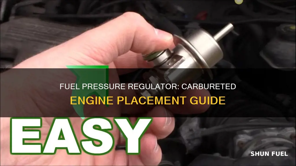 where to place fuel pressure regulator to carbureted engine