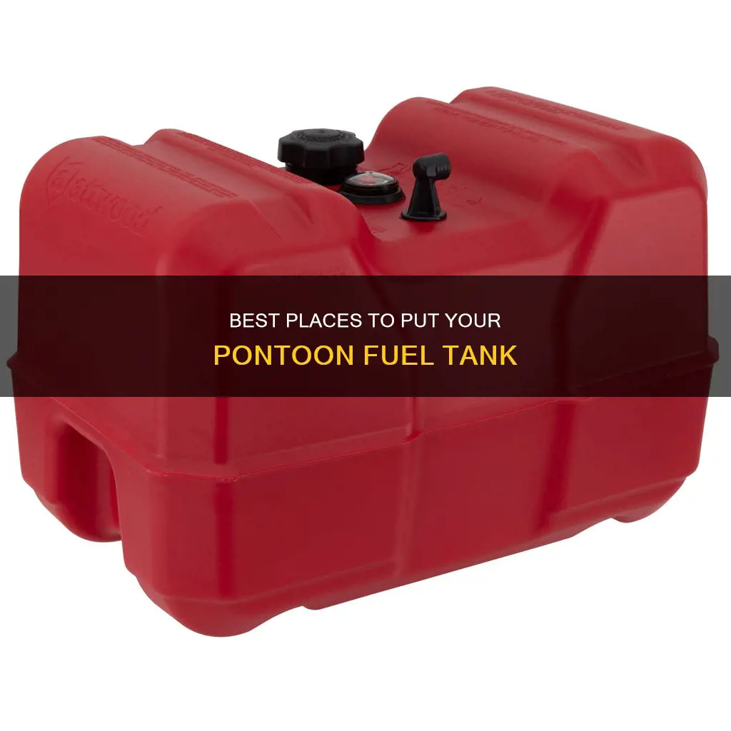 where to put pontoon fuel tank