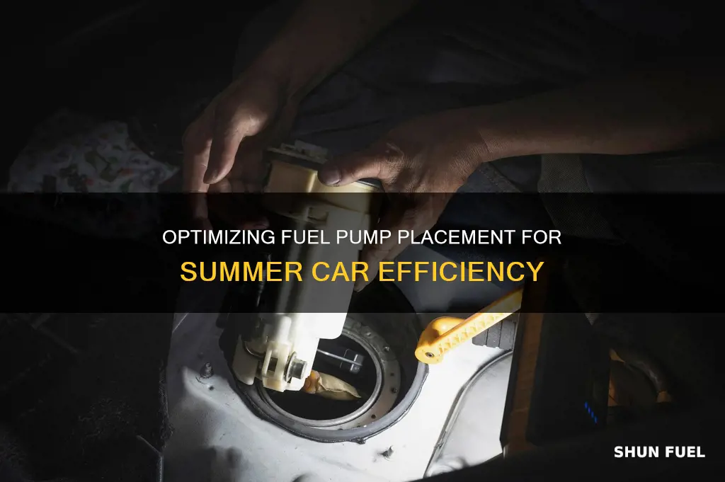 where to put the fuel pump in my summer car