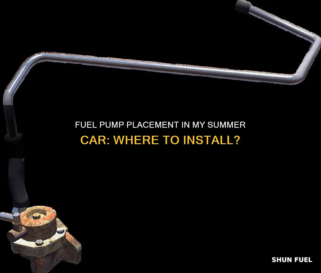 where to put the fuel pump in my summer car
