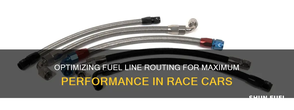 where to route fuel lines race car