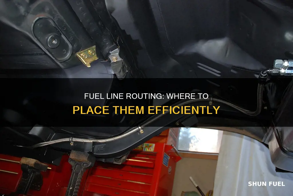 where to route fuel lines