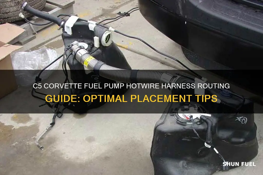 where to route fuel pump hotwire harness c5 corvette