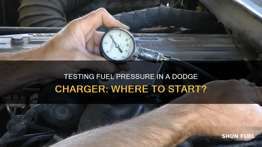 where to test fuel pressure dodge charger