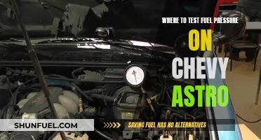 Finding the Fuel Pressure Test Point on a Chevy Astro