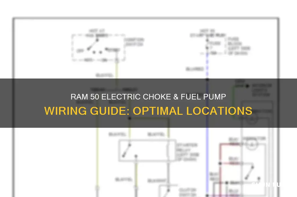 where to wire electric choke and fuel pump ram50