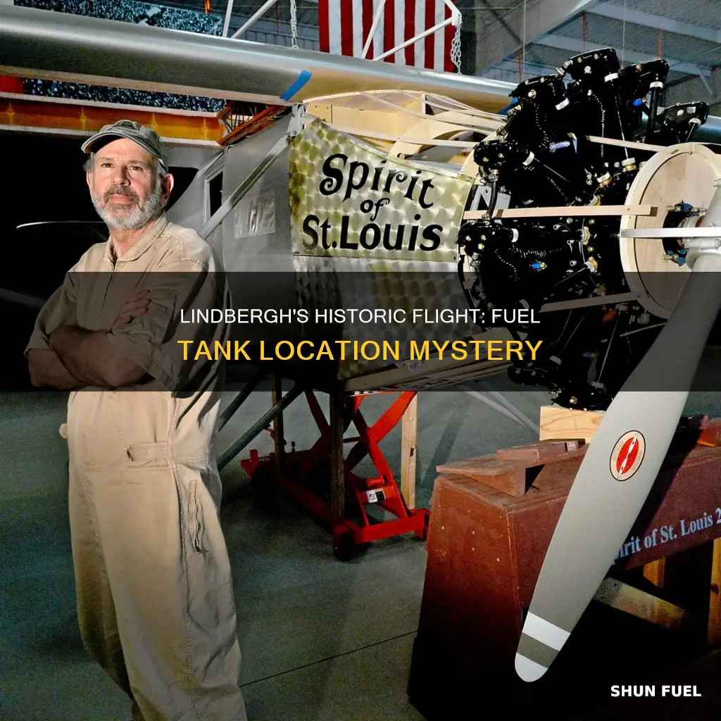 where was lindberghs fuel tank located