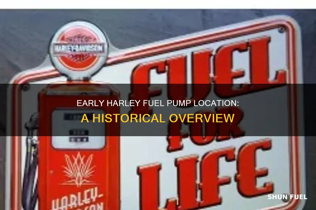 where was the fuel pump located on early harleys