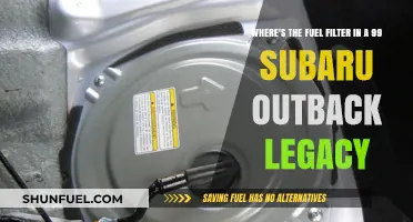 Locating the Fuel Filter in a 99 Subaru Outback Legacy