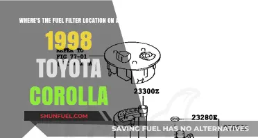 Fuel Filter Location Guide: 1998 Toyota Corolla