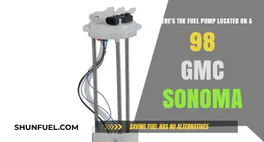 Finding the Fuel Pump on a 1998 GMC Sonoma: A Guide