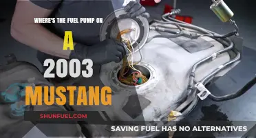 Locating the Fuel Pump in a 2003 Ford Mustang: A Guide