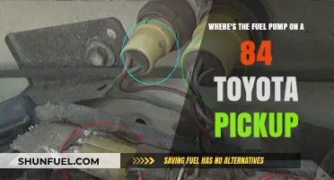 Locating the Fuel Pump on a 1984 Toyota Pickup: A Guide