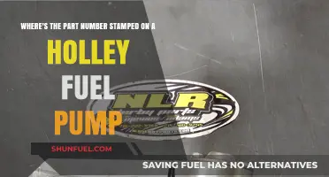 Locating the Part Number Stamp on Your Holley Fuel Pump