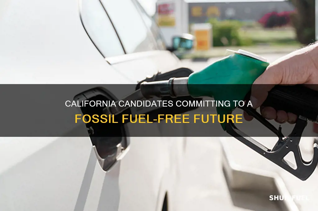 which california candidates signed no fossil fuel pledge