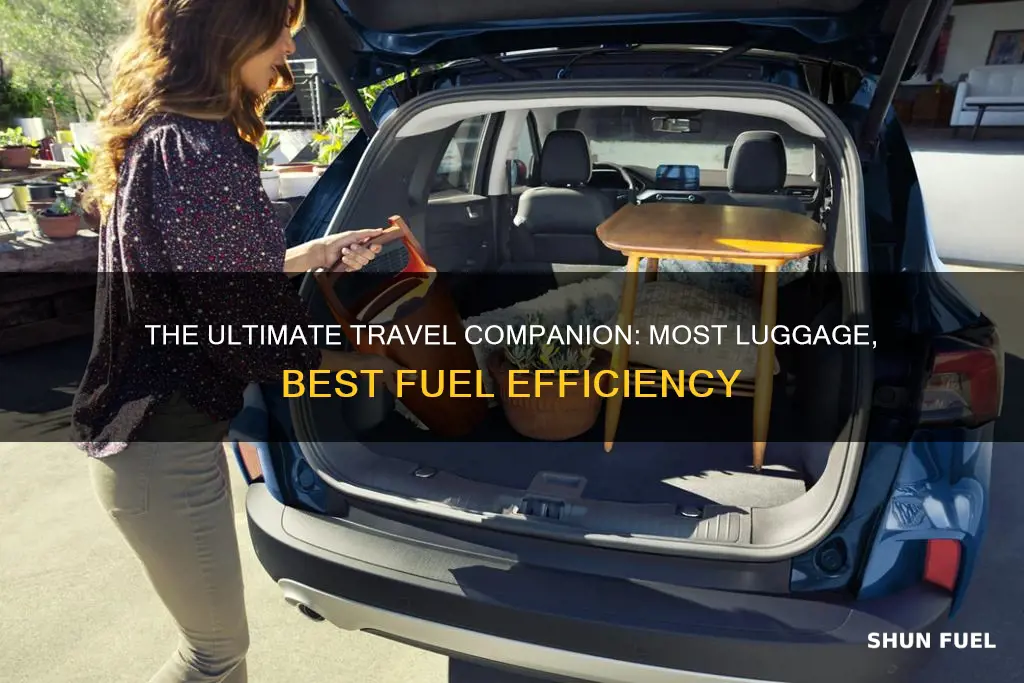 which car can fit the most luggage with fuel efficiency