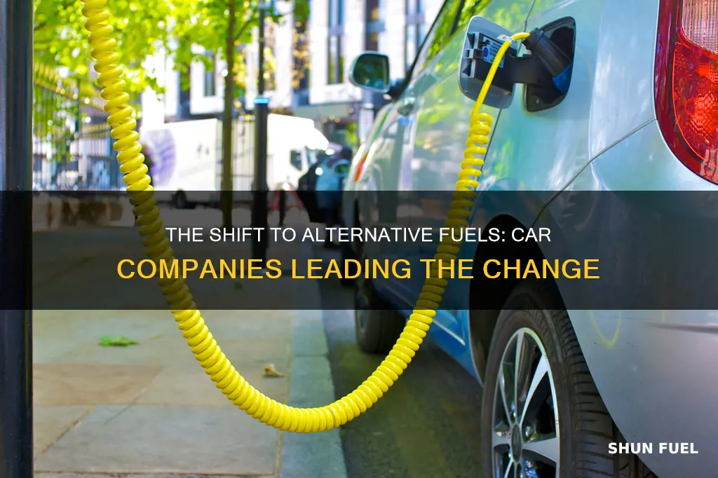 which car companies going to alternative fuels