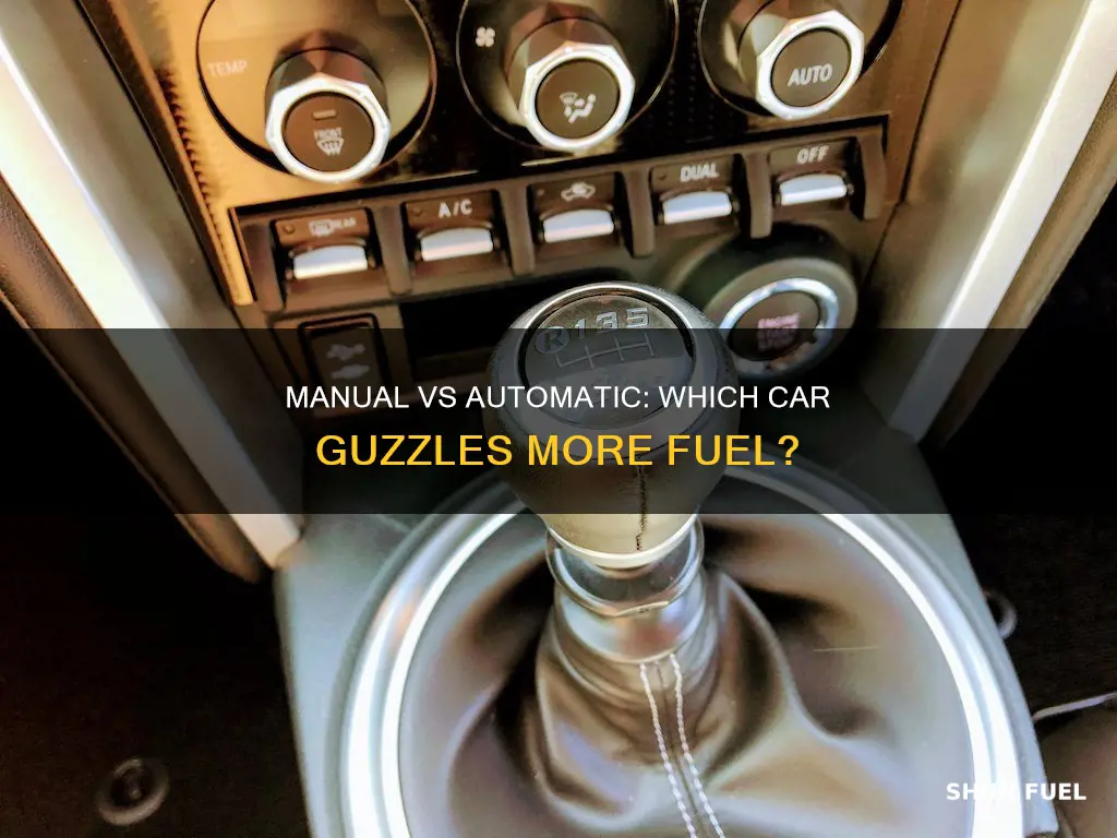 which car consume more fuel manual or automatic