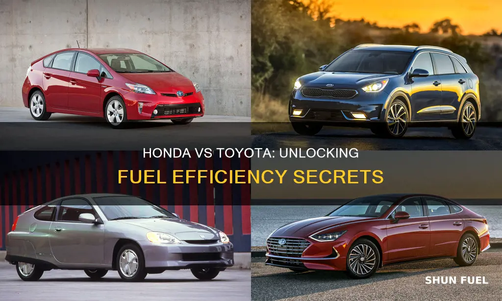 which car is more fuel efficient honda or toyota