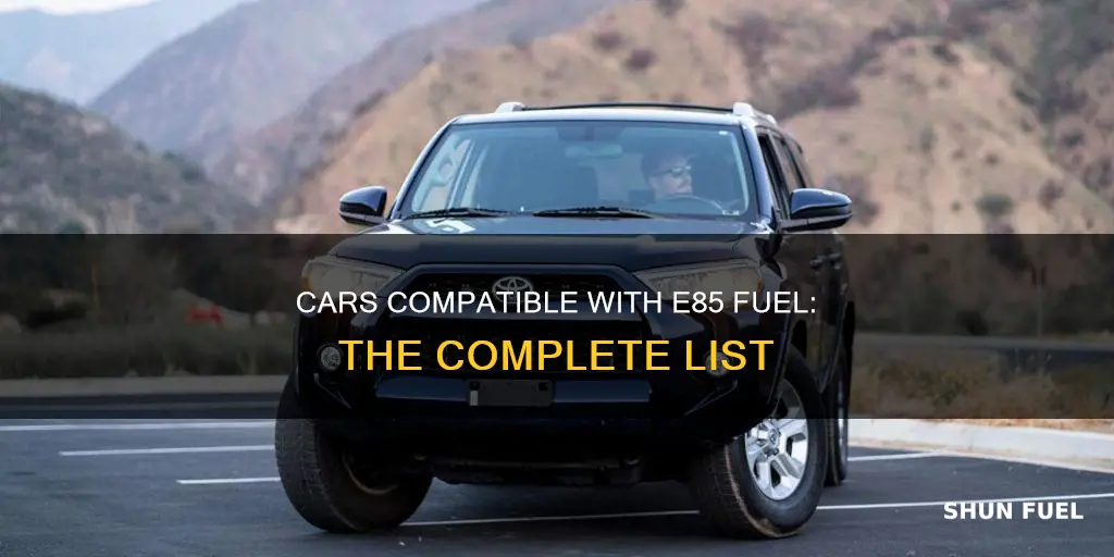 which cars can use e85 fuel