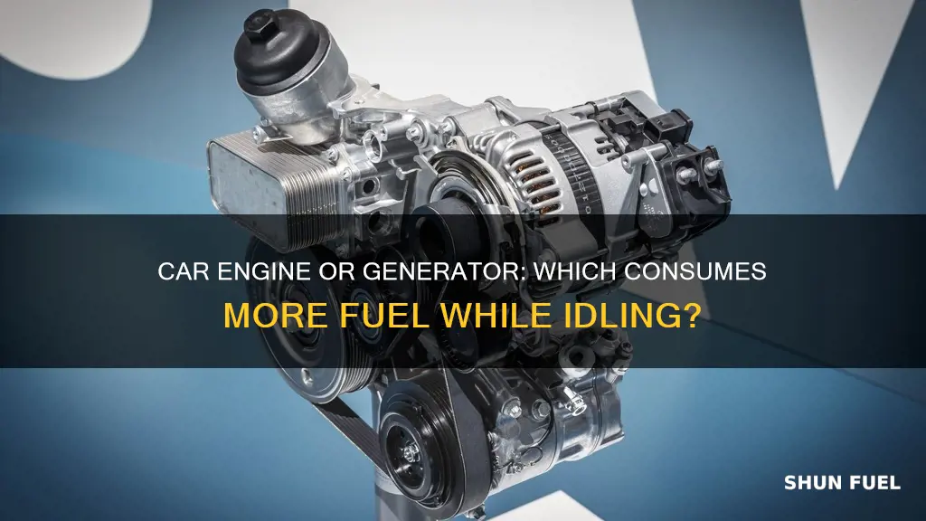 which consumes more fuel while idling car engine or generator