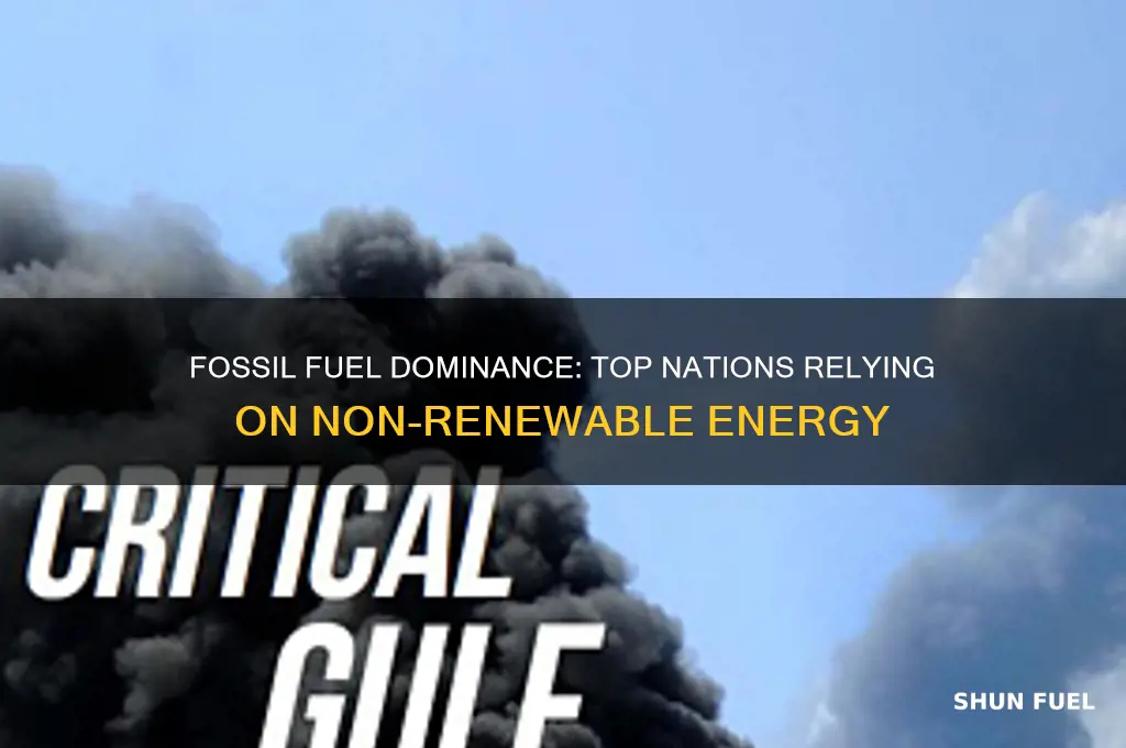 which countries extensively use fossil fuels for energy production