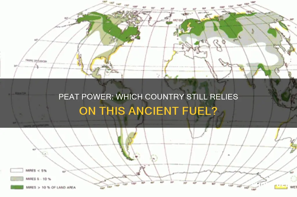 which country still uses peat as an important fuel source