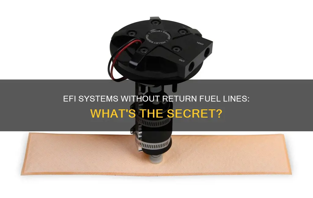 which efi system does not require a return fuel line