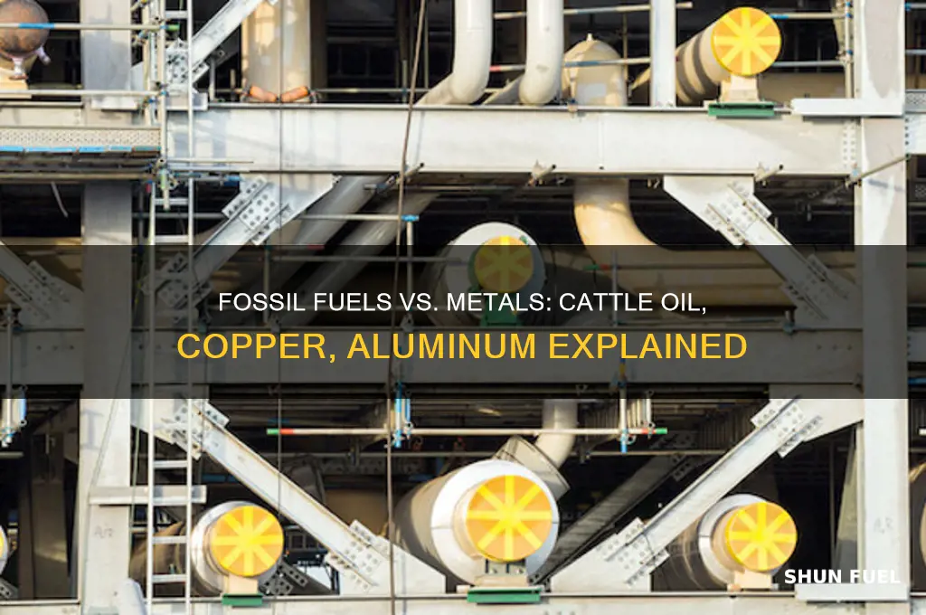which example is a fossil fuel cattle oil copper aluminum