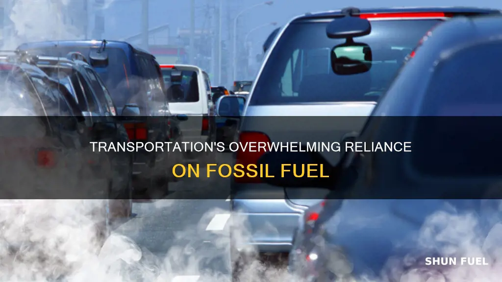 which fossil fuel accounts for 95 of consumption for transportation