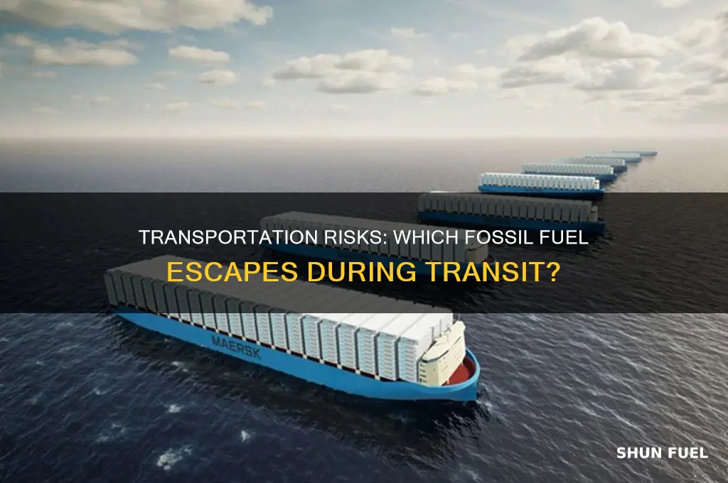 which fossil fuel can escape during transportatin