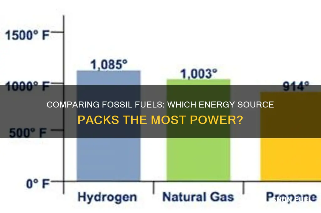 which fossil fuel contains the most energy