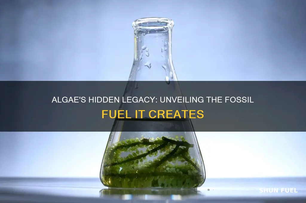 which fossil fuel is made by algae