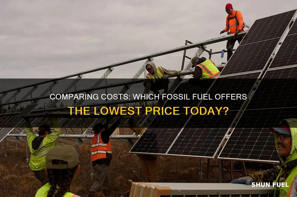 which fossil fuel is the cheapest