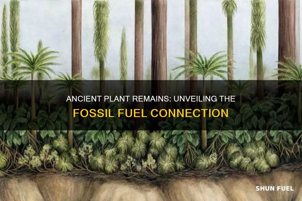 which fossil fuel is the remains of ancient plants