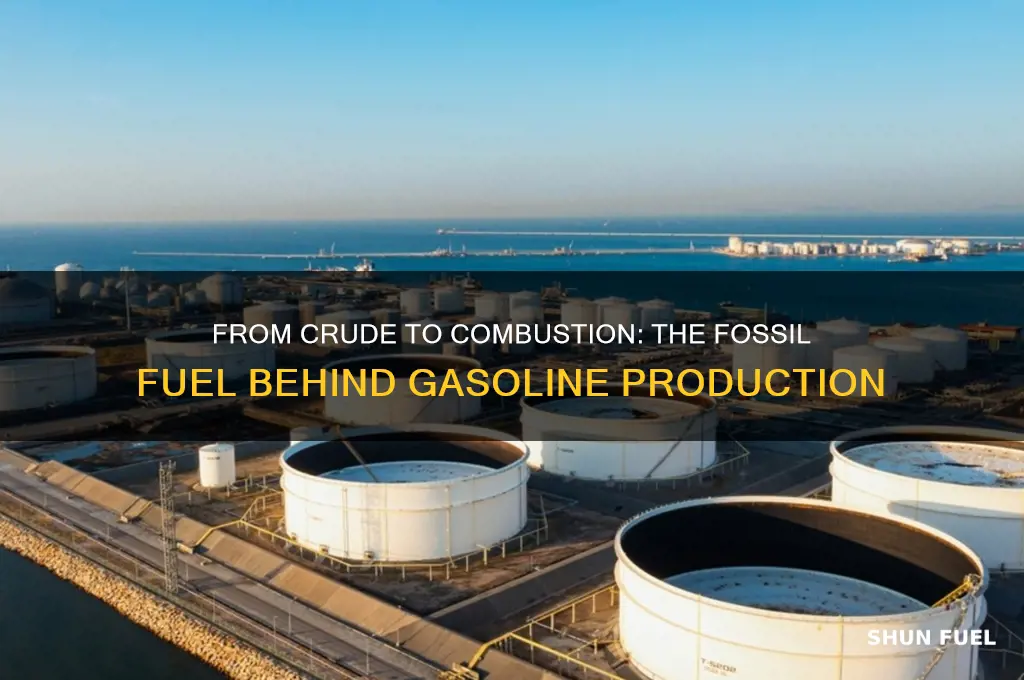which fossil fuel is used to produce gasoline