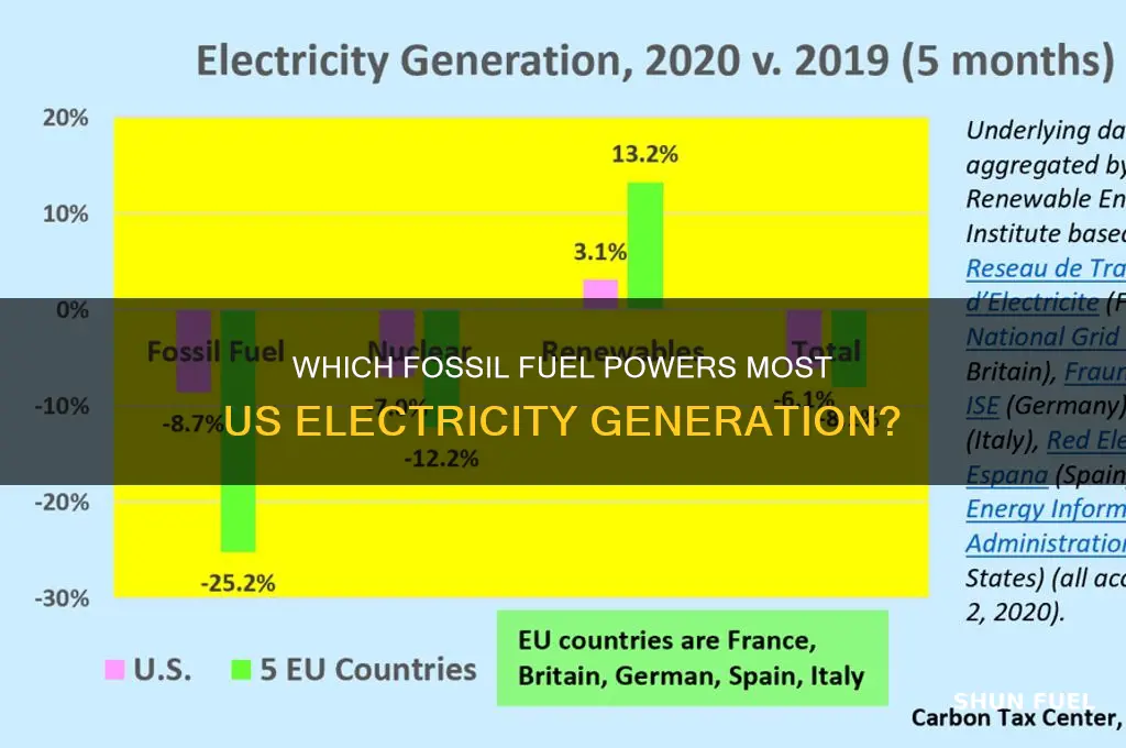 which fossil fuel makes most electricity us
