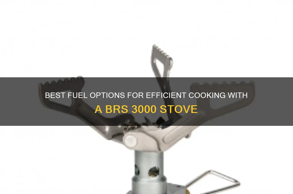 which fuel do you use with a brs 3000 stove