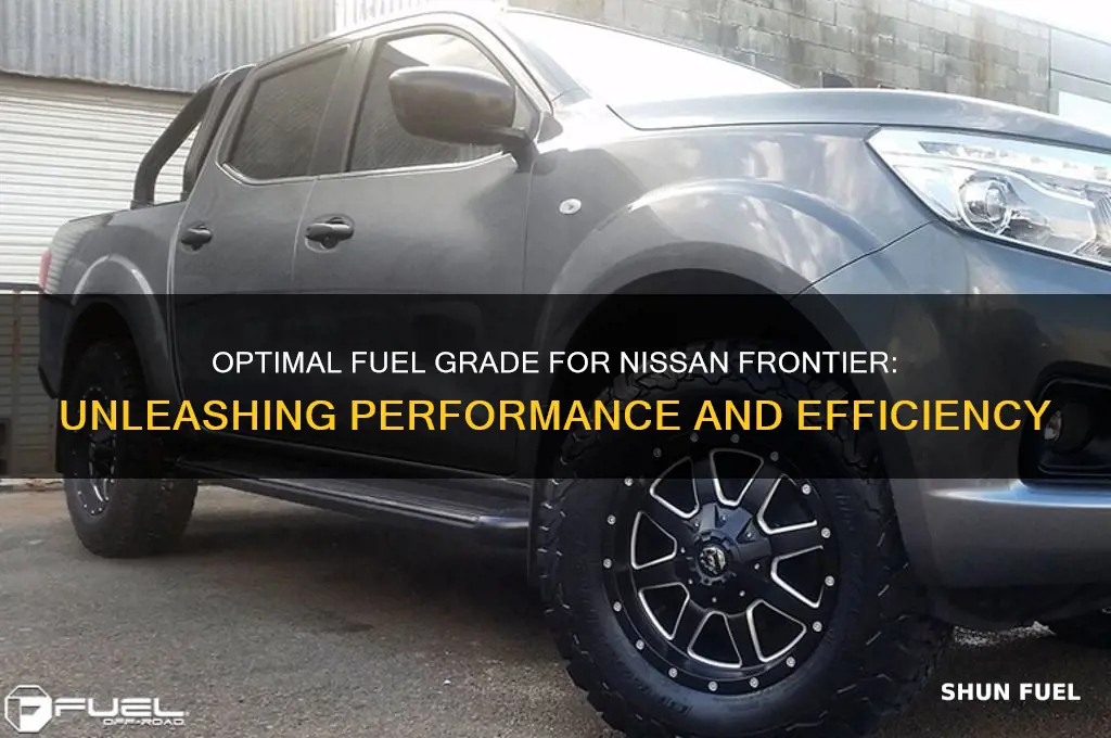 which fuel grade should a nissan frontier use