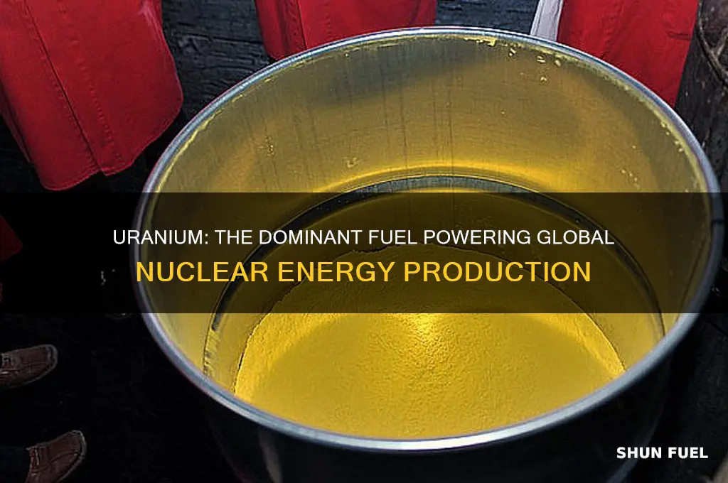 which fuel is most commonly used for nuclear energy production