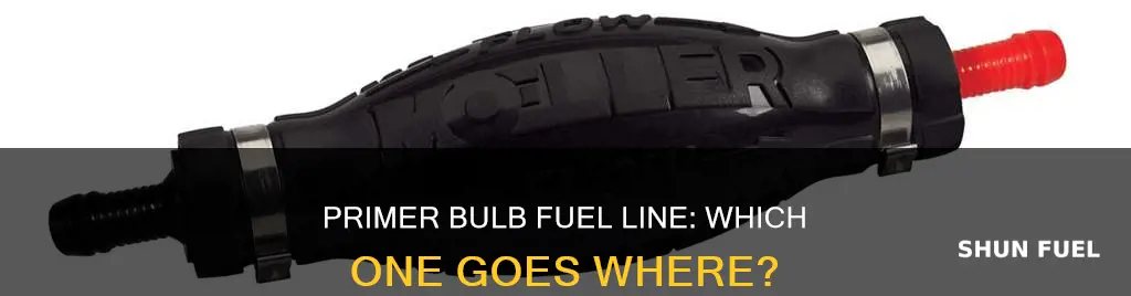which fuel line goes to the primer bulb
