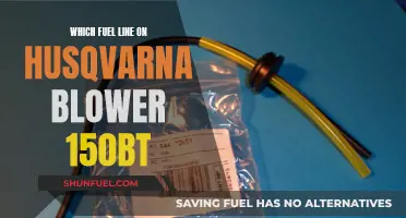 Husqvarna Blower 150BT: Locating the Fuel Line