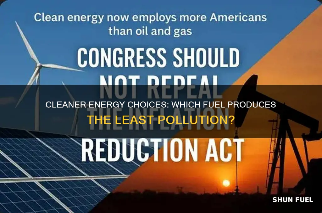 which fuel produce less pollution