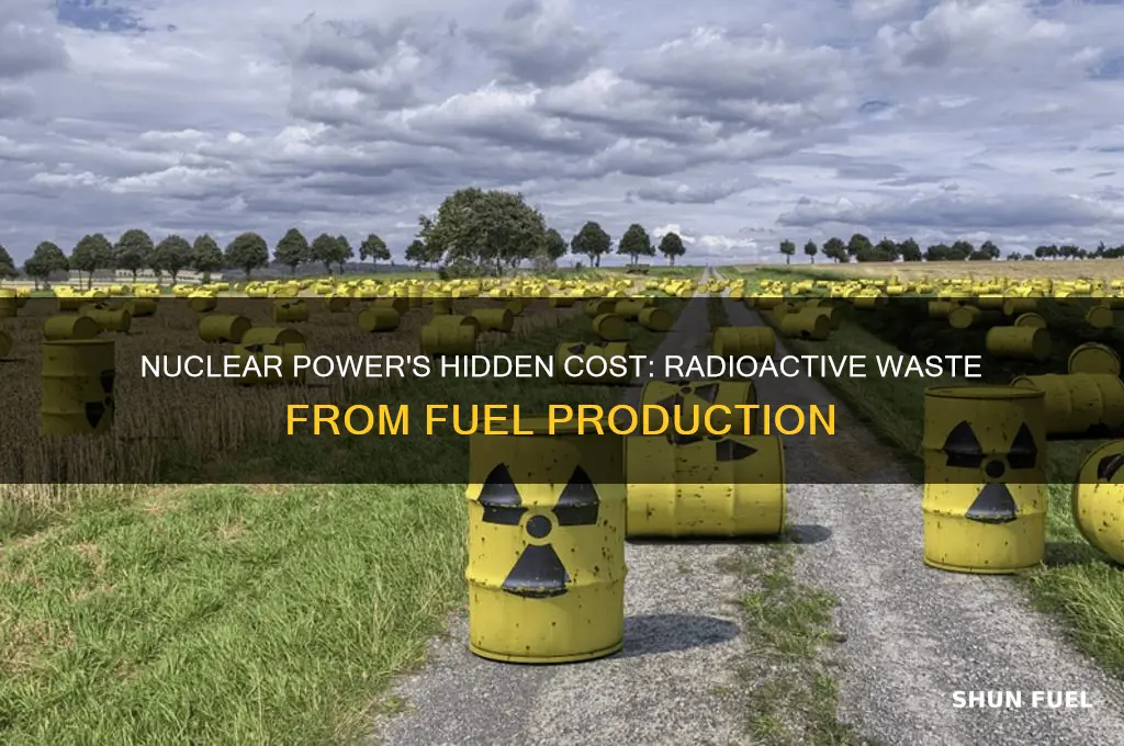 which fuel produces radioactive waste